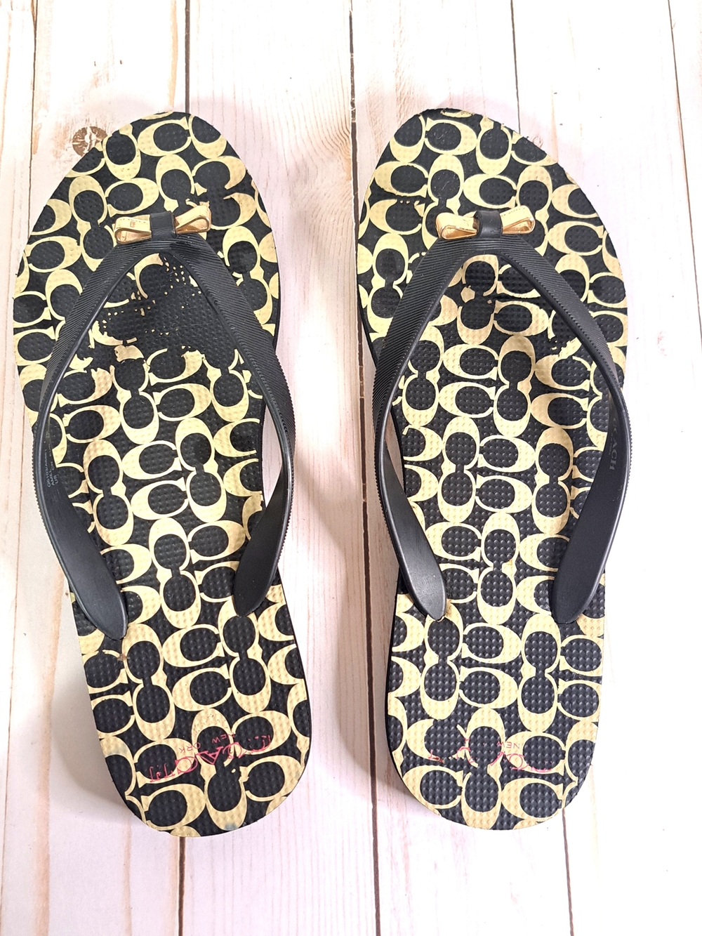 Coach Amel Signature C Thong Flip Flops